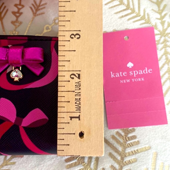 kate spade Other Wrapping Party Small Zip Wallet / Cardcase, Black & Pink - Picture 11 of 15